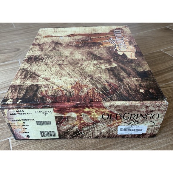 Old Gringo Abby Rose Floral Leather Embroidered Cowboy Boots 6 Western Rodeo - Picture 12 of 16